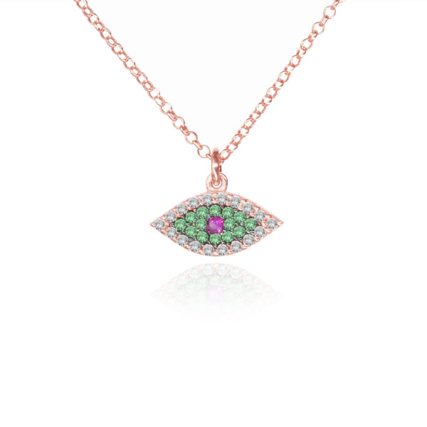 Evil Eye sterling silver 925 necklace