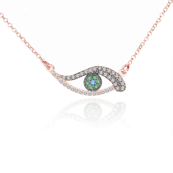 Evil Eye sterling silver 925 necklace