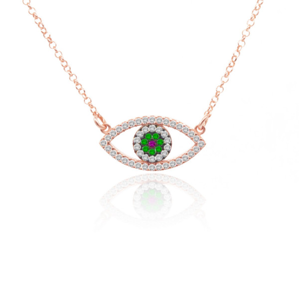 Evil Eye sterling silver 925 necklace